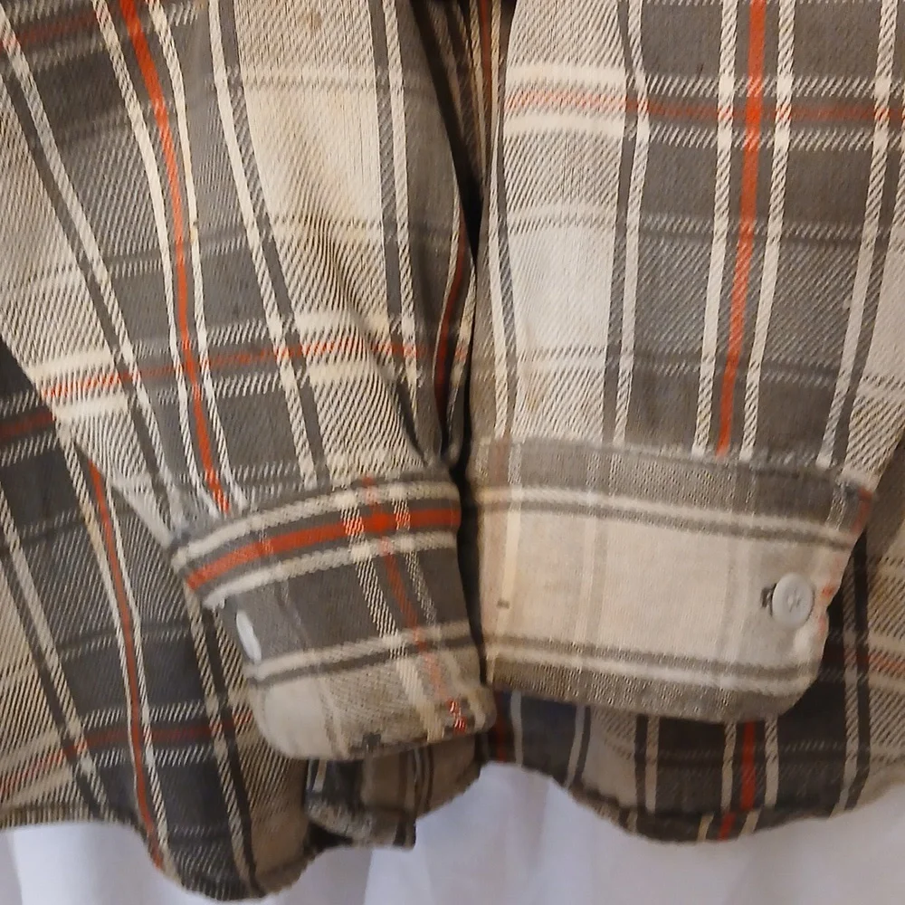 Winter King Vintage Flannel 40s / 50s Large - Picture 6 of 9